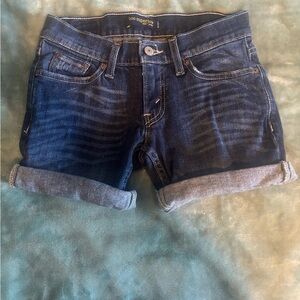 Levi’s cut off Jean shorts. Dark wash. Size 1.
